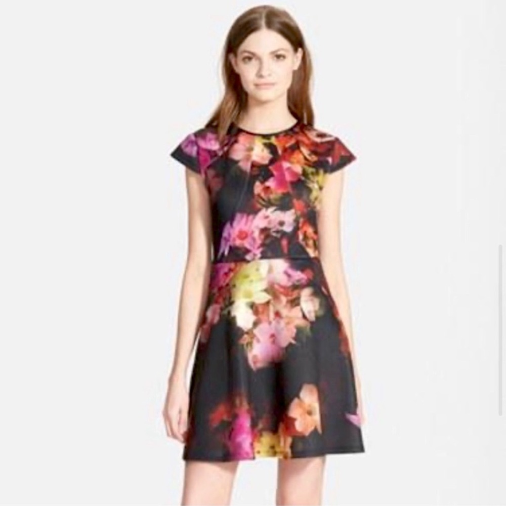 Ted Baker London EMBLA Cascading Floral Skater Dress